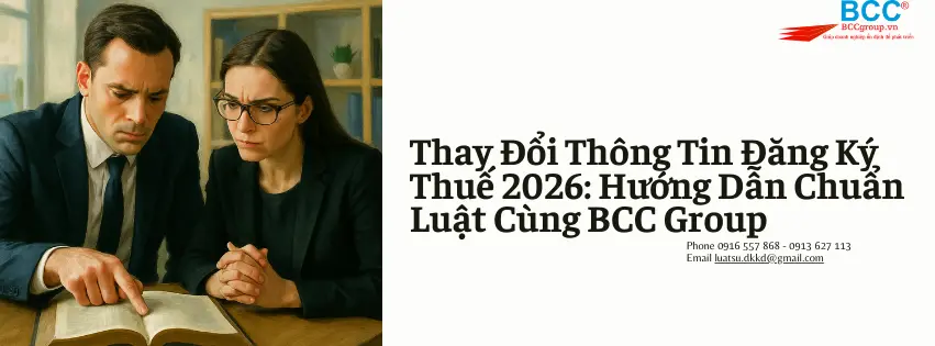 Thay Đổi Thông Tin Đăng Ký Thuế 2026