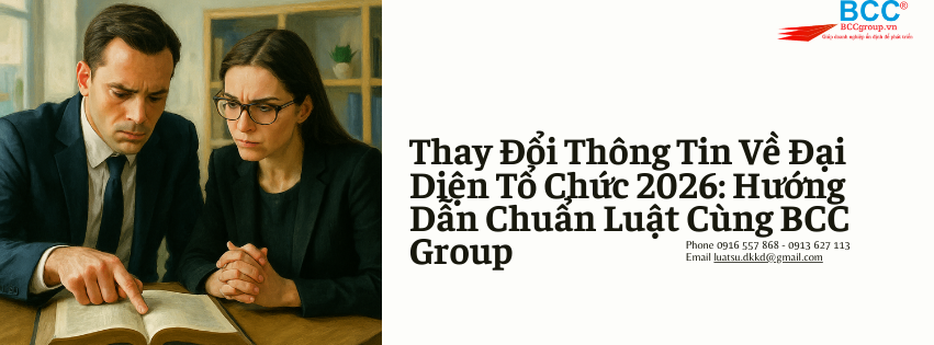 Thay Đổi Thông Tin Về Đại Diện Tổ Chức 2026