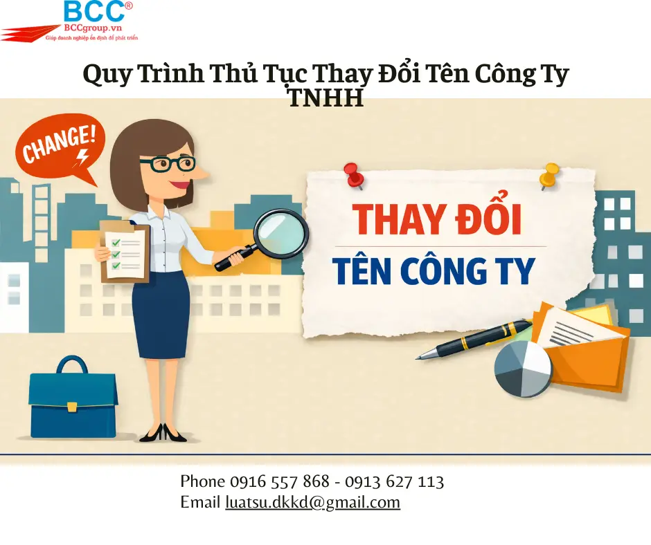 Thủ Tục Thay Đổi Tên Công Ty TNHH