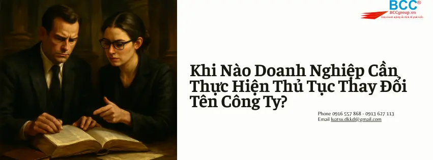 Thủ Tục Thay Đổi Tên Công Ty
