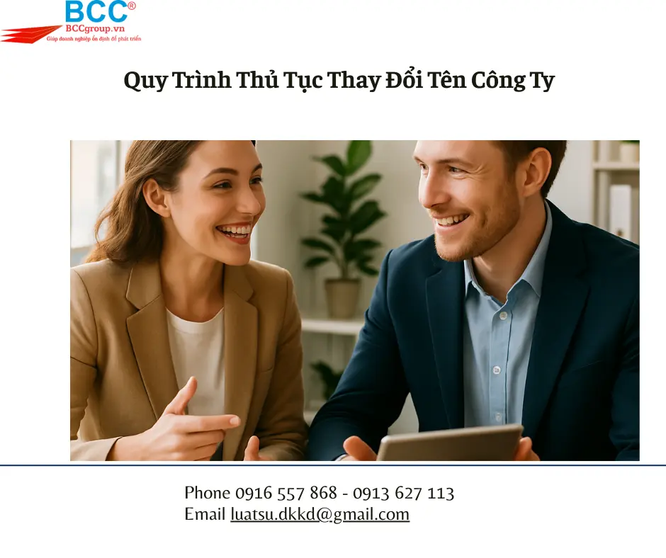 Thủ Tục Thay Đổi Tên Công Ty