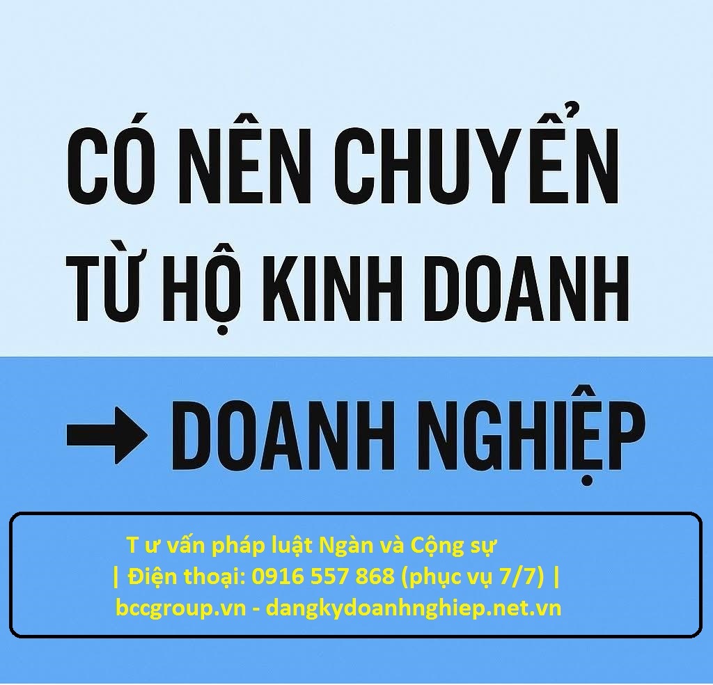 Chuyển hộ kinh doanh thành doanh nghiệp
