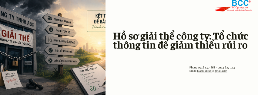 Dịch Vụ Giải Thể Công Ty-Giải Thể Doanh Nghiệp