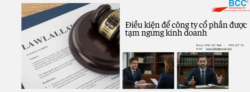Dịch vụ tạm ngưng kinh doanh công ty Cổ phần