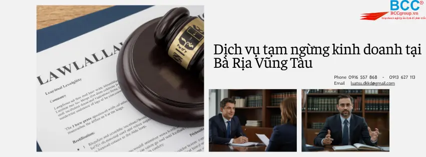 Dịch vụ tạm ngừng kinh doanh tại Bà Rịa Vũng Tàu