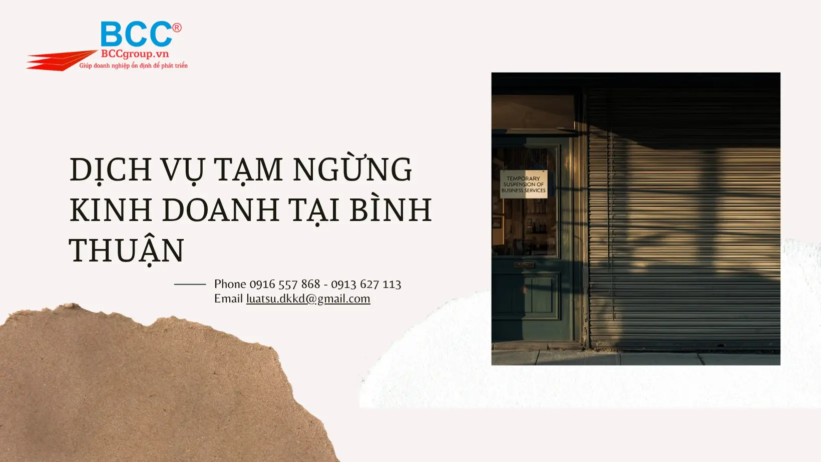 DỊCH VỤ TẠM NGỪNG KINH DOANH TẠI BÌNH THUẬN