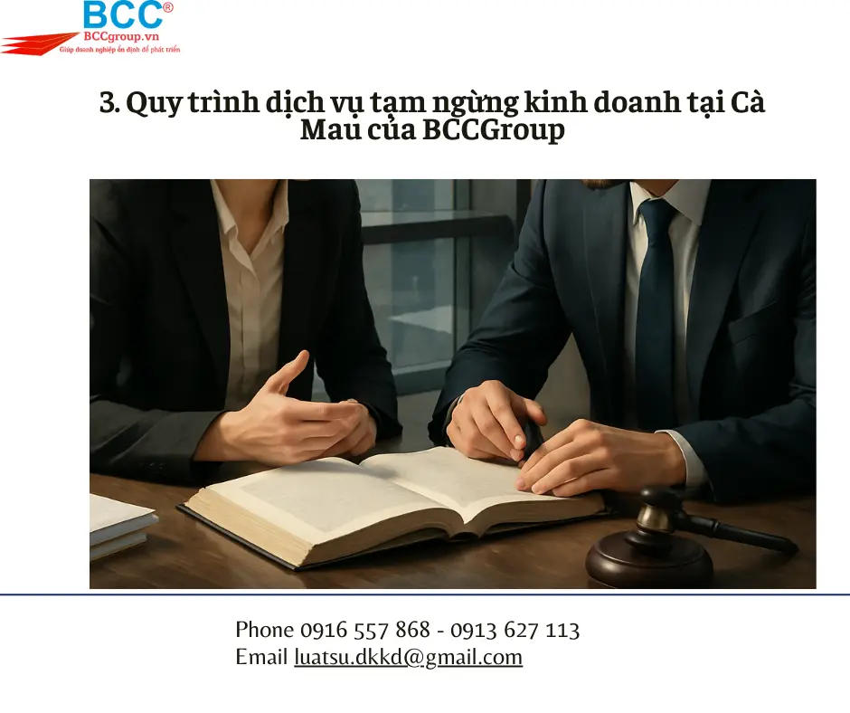 Dịch vụ tạm ngừng kinh doanh tại Cà Mau