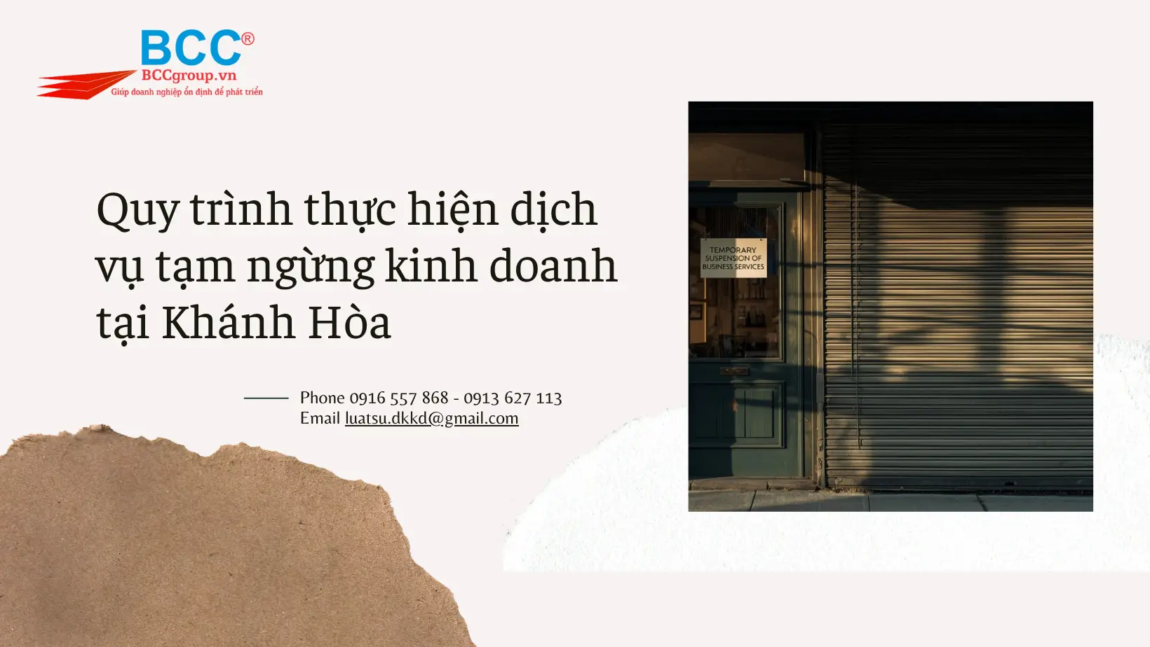 Dịch vụ tạm ngừng kinh doanh tại Khánh Hòa