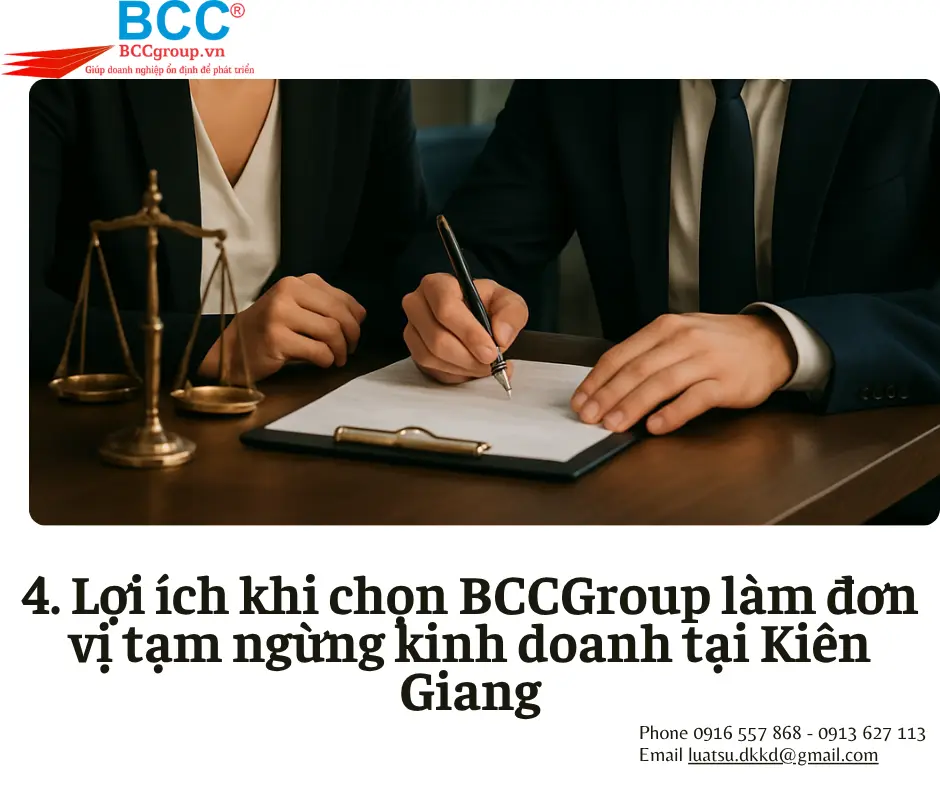 Dịch vụ tạm ngừng kinh doanh tại Kiên Giang