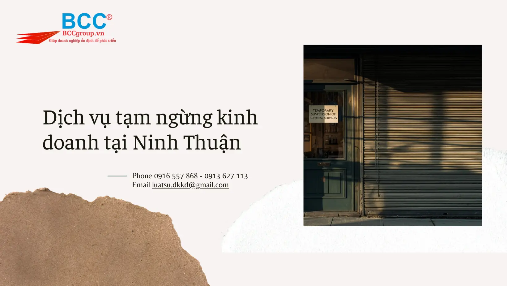 Dịch vụ tạm ngừng kinh doanh tại Ninh Thuận