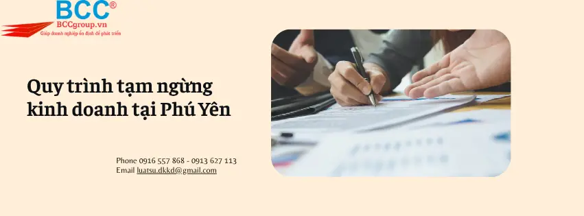 Dịch vụ Tạm ngừng kinh doanh tại Phú Yên