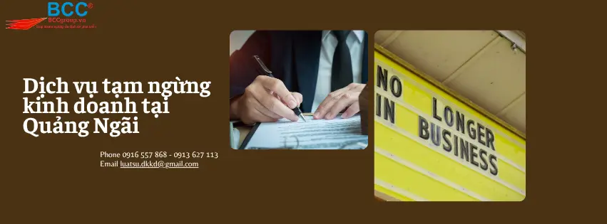 Dịch vụ tạm ngừng kinh doanh tại Quảng Ngãi