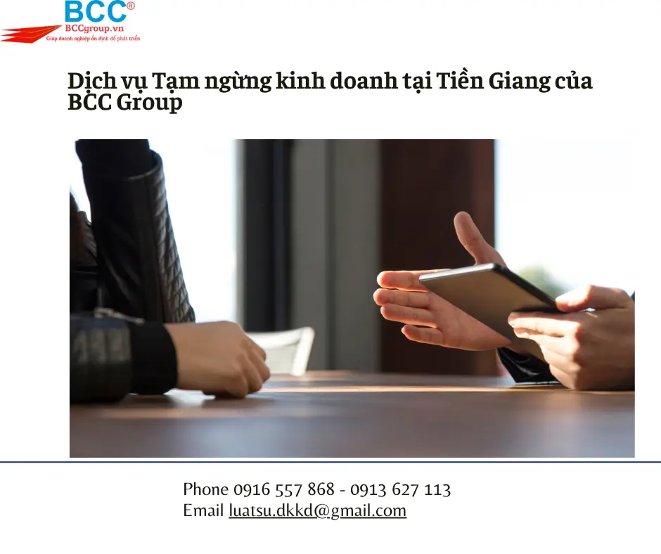 Dịch vụ Tạm ngừng kinh doanh tại Tiền Giang