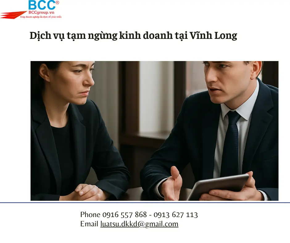 Dịch vụ tạm ngừng kinh doanh tại Vĩnh Long