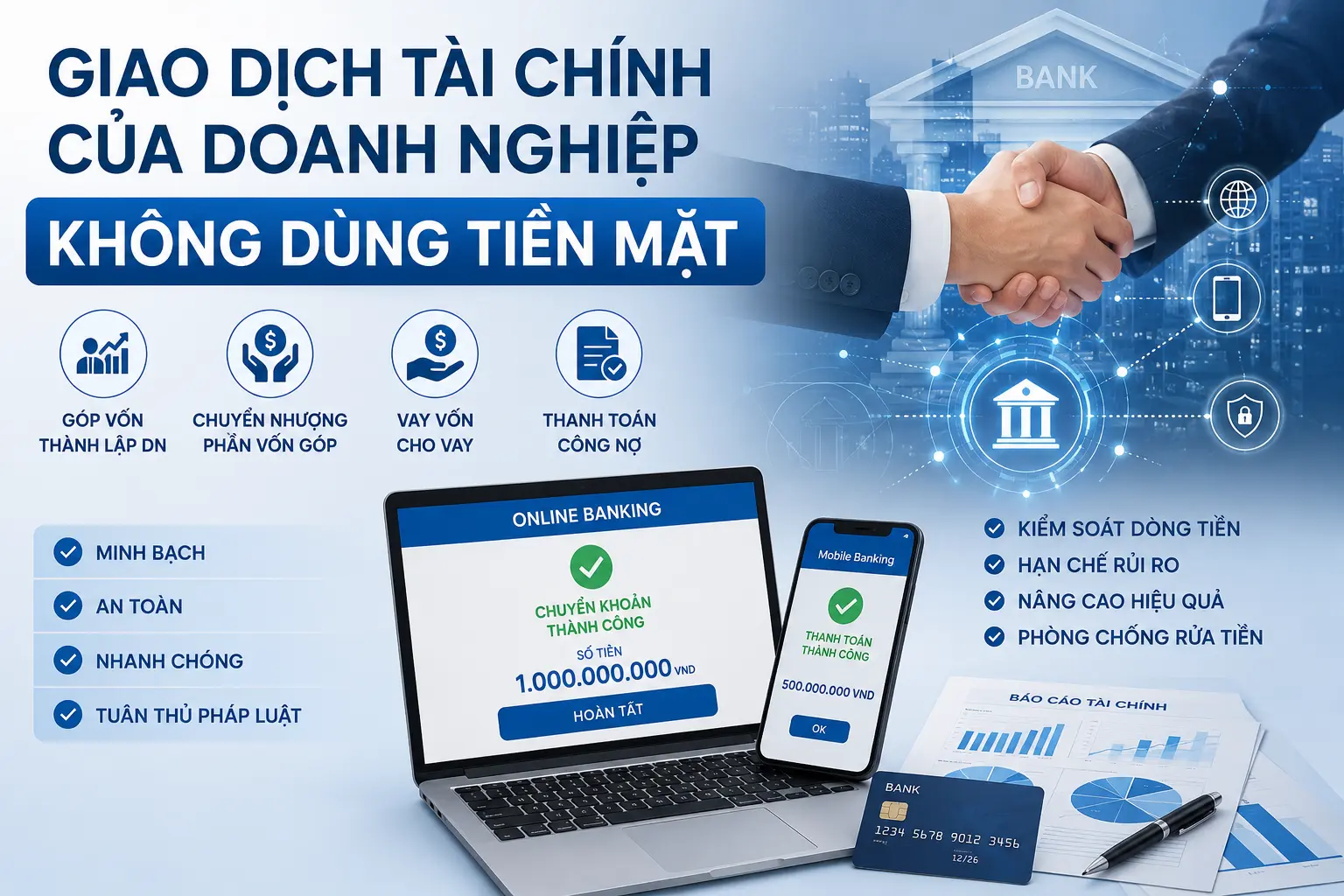GIAO DỊCH TÀI CHÍNH CỦA DOANH NGHIỆP KHÔNG DÙNG TIỀN MẶT