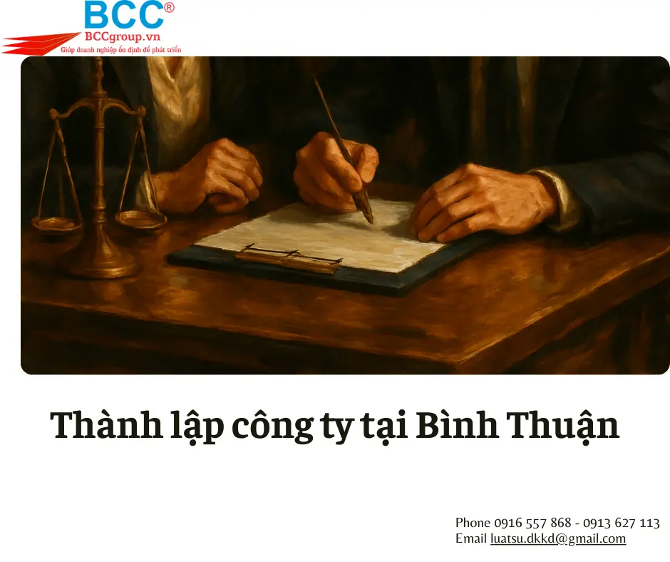 Thành lập công ty tại Bình Thuận