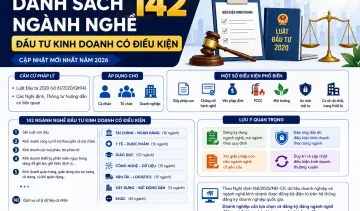 Danh Sách 142 Ngành Nghề Đầu Tư Kinh Doanh Có Điều Kiện