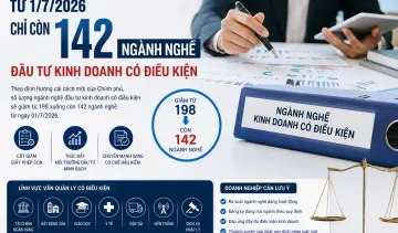 142 Ngành Nghề Đầu Tư Kinh Doanh Có Điều Kiện Cập Nhật 1/7/2026