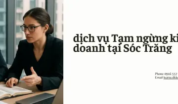 dịch vụ Tạm ngừng kinh doanh tại Sóc Trăng