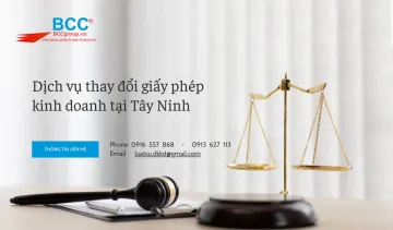 Dịch vụ thay đổi giấy phép kinh doanh tại Tây Ninh