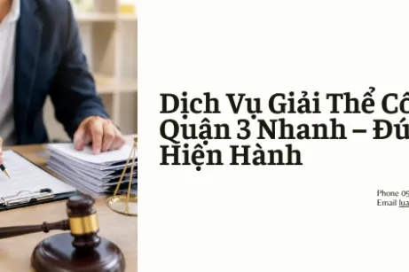 Dịch Vụ Giải Thể Công Ty Tại Quận 3