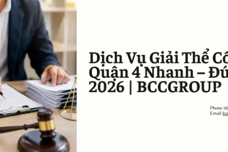 Dịch Vụ Giải Thể Công Ty Tại Quận 4
