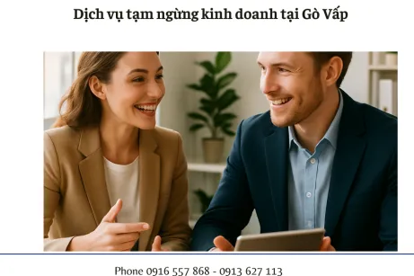 Dịch vụ tạm ngừng kinh doanh tại Gò Vấp