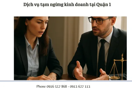 Dịch vụ tạm ngừng kinh doanh tại Quận 1