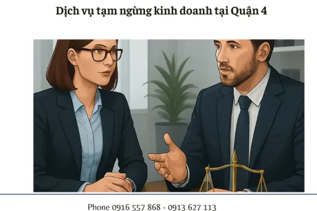 Dịch vụ tạm ngừng kinh doanh tại Quận 4