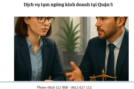 Dịch vụ tạm ngừng kinh doanh tại Quận 5