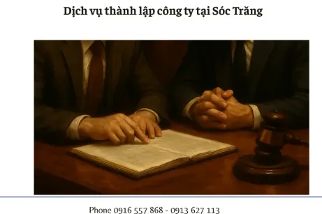 Dịch vụ thành lập công ty tại Sóc Trăng 