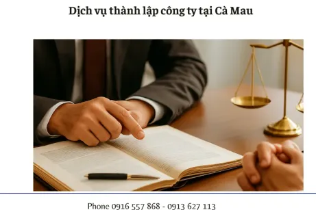 Dịch vụ thành lập công ty tại Cà Mau