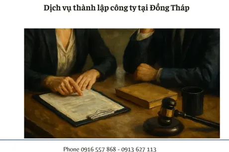 Dịch vụ thành lập công ty tại Đồng Tháp