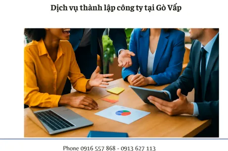Dịch vụ thành lập công ty tại Gò Vấp