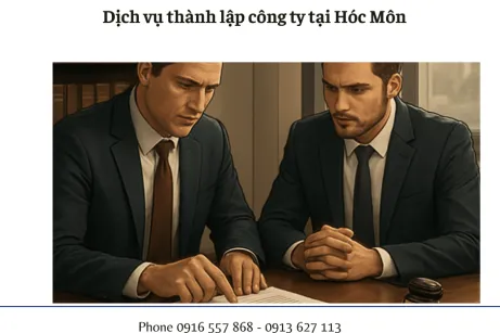 Dịch vụ thành lập công ty tại Hóc Môn