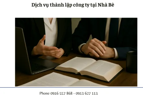Dịch vụ thành lập công ty tại Nhà Bè