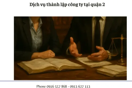 Dịch vụ Thành lập công ty tại Quận 2
