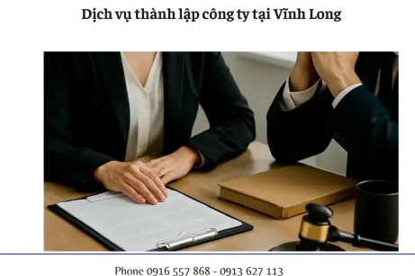 Dịch vụ thành lập công ty tại Vĩnh Long