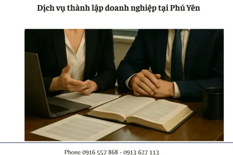 Dịch vụ thành lập doanh nghiệp tại Phú Yên