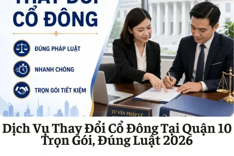 Dịch Vụ Thay Đổi Cổ Đông Tại Quận 10