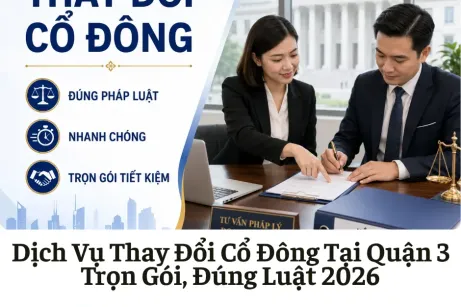 Dịch Vụ Thay Đổi Cổ Đông Tại Quận 3