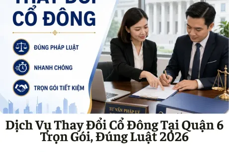 Dịch Vụ Thay Đổi Cổ Đông Tại Quận 6