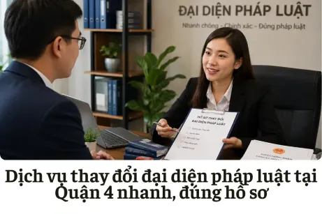 Dịch vụ thay đổi đại diện pháp luật tại Quận 4