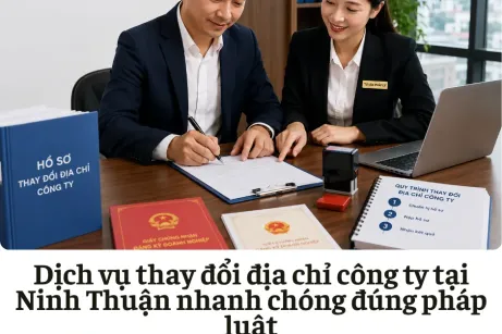 Dịch vụ thay đổi địa chỉ công ty tại Ninh Thuận