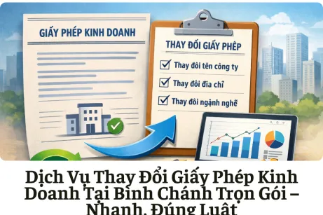 Dịch Vụ Thay Đổi Giấy Phép Kinh Doanh Tại Bình Chánh