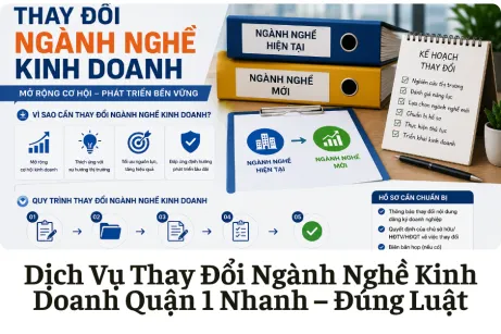 Dịch Vụ Thay Đổi Ngành Nghề Kinh Doanh Quận 1
