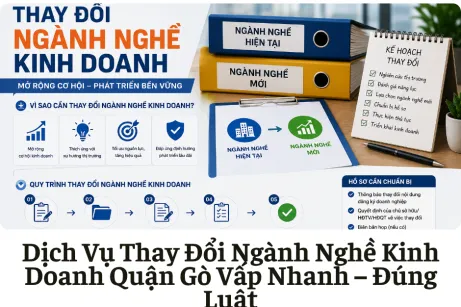 Dịch Vụ Thay Đổi Ngành Nghề Kinh Doanh Quận Gò Vấp