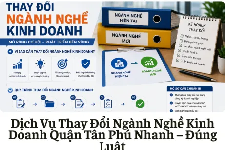 Dịch Vụ Thay Đổi Ngành Nghề Kinh Doanh Quận Tân Phú