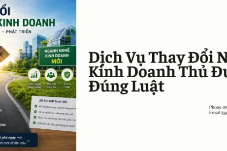 Dịch Vụ Thay Đổi Ngành Nghề Kinh Doanh Thủ Đức