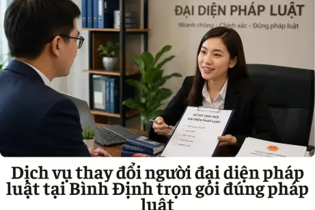 Dịch vụ thay đổi người đại diện pháp luật tại Bình Định